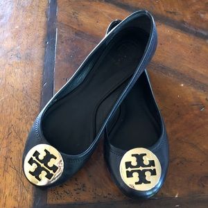 Tory Burch Black Ballet Flats